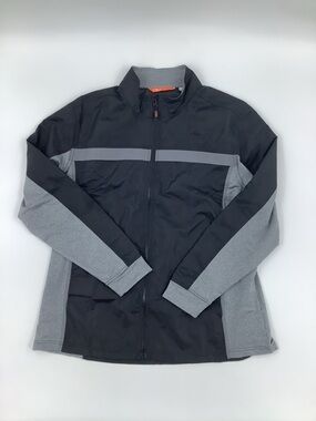 Cutter & Buck Black and Gray Performance Zip Jacket XXL